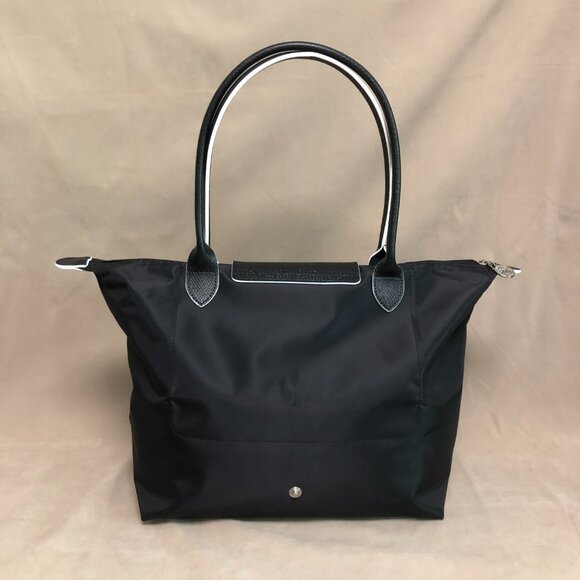 🌸👜Long c hamp Le Pliage 70th Anniversary  Tote Bag size large Black - Picture 3 of 7